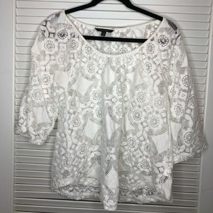 Banana Republic Floral Lace Top